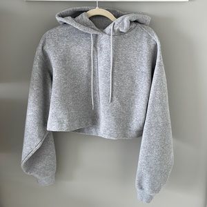 Alo Yoga Bae Hoodie Small Excellent Condition Heather Grey